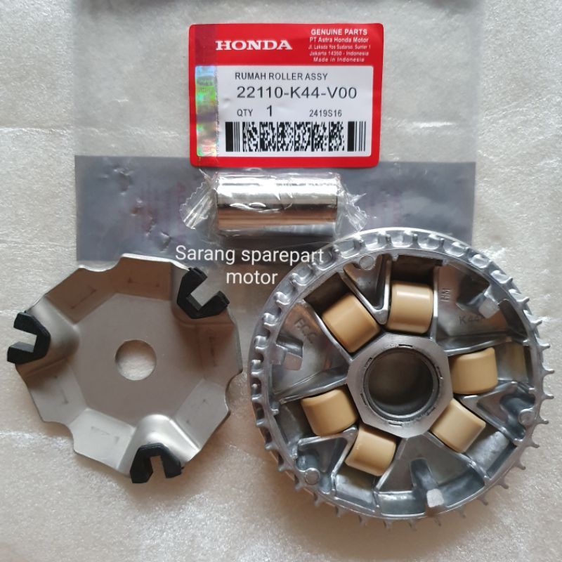 Rumah Roller Assy Set honda Beat Pop New Fi Beat Fi Esp Vario 110 Fi K44 lengkap roller cvt