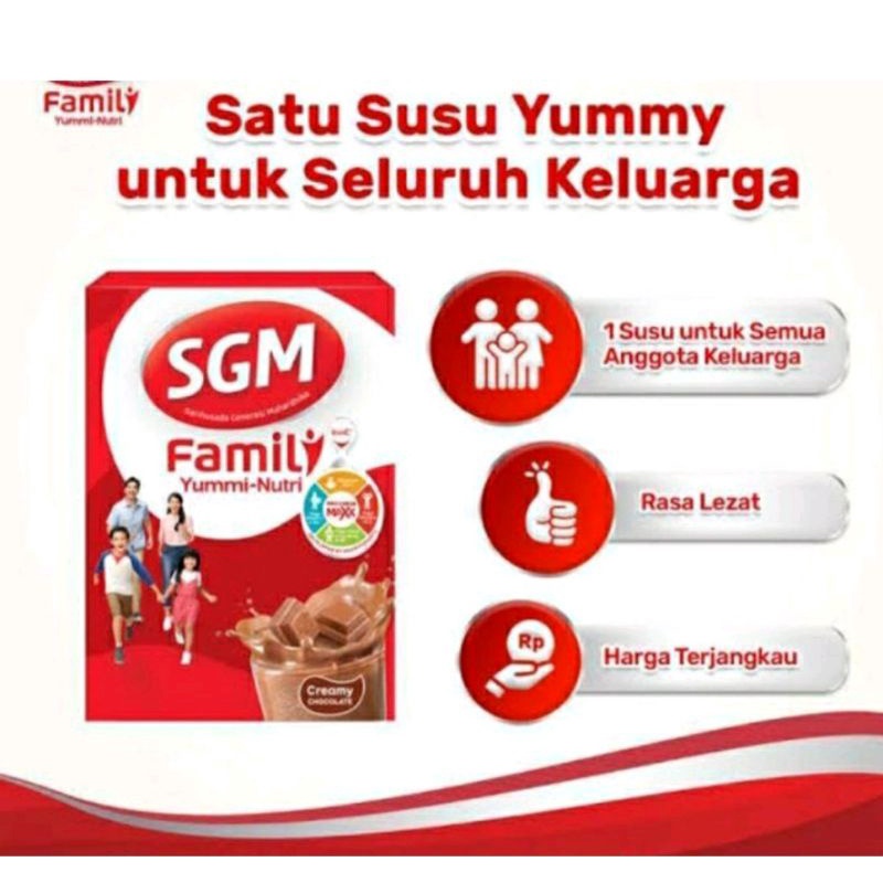 

PROMO SGM FAMILY 100GR RASA COKELAT (5pcs hanya 50.000)