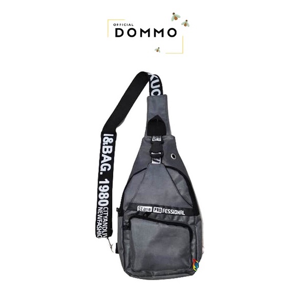 [LOKAL] DOMMO - D1428 WAISTBAG STAYPRO - Tas selempang Pria / Wanita