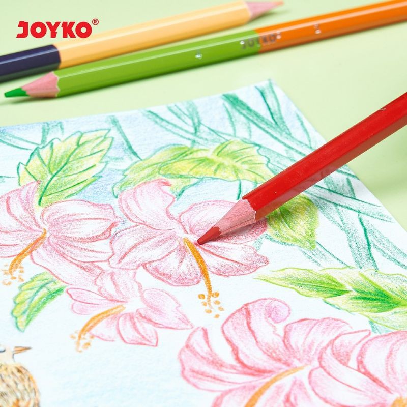 Joyko Bi- isi 6 Color Pencil duo color 2 warna