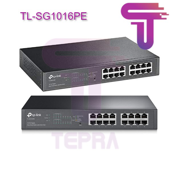 TP-LInk TL-SG1016PE 16-Port Gigabit Easy Smart PoE Switch with 8-Port