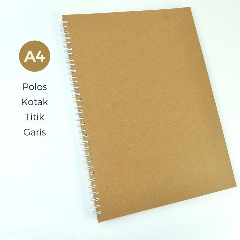 

BUKU SPIRAL A4 NOTEBOOK AESTHETIC SIMPLE PREMIUM 100 HALAMAN