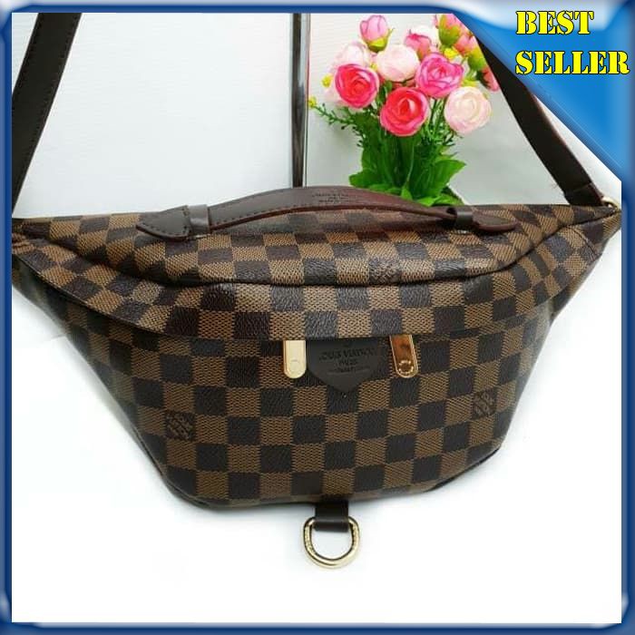 Lv wanita bumbag sling/tas pinggang/tas selempang