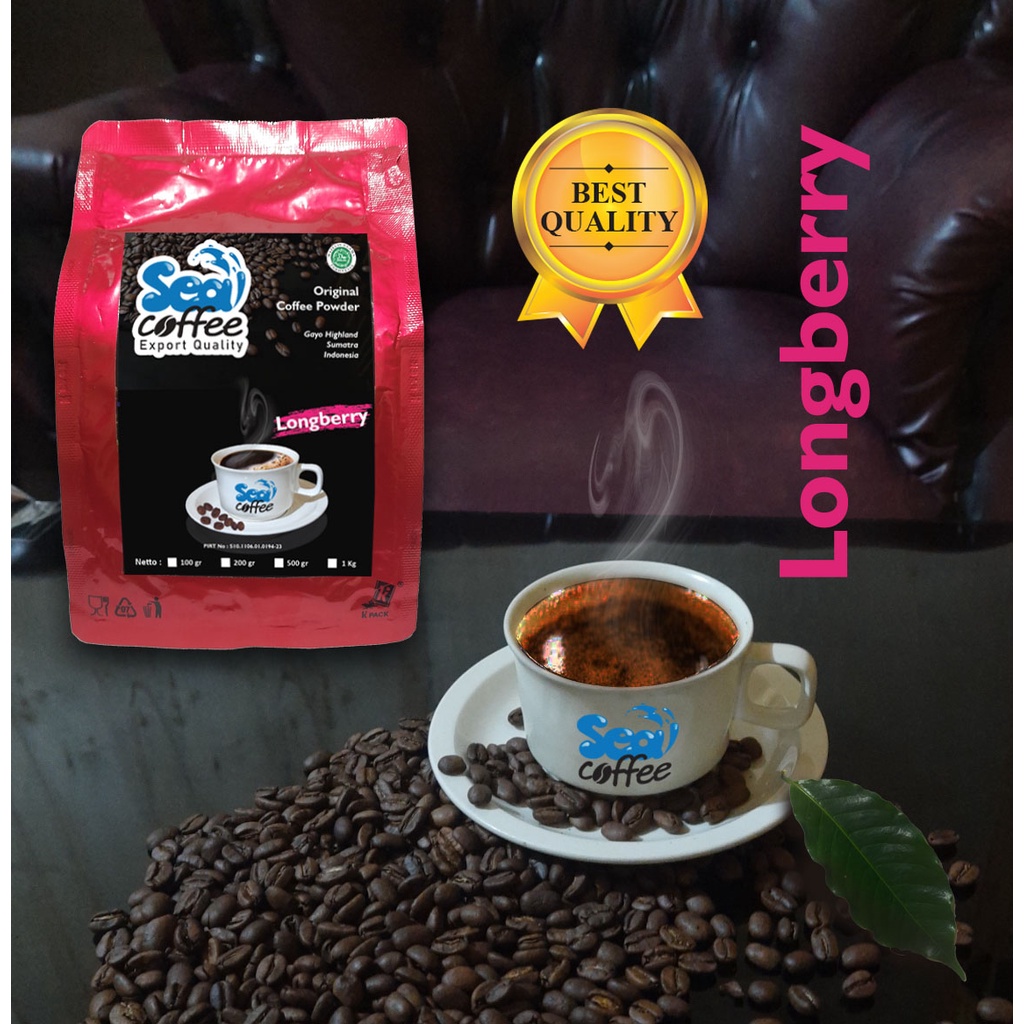 

Kopi Gayo Longberry 100% Asli Bubuk/Biji Kopi 1000gr