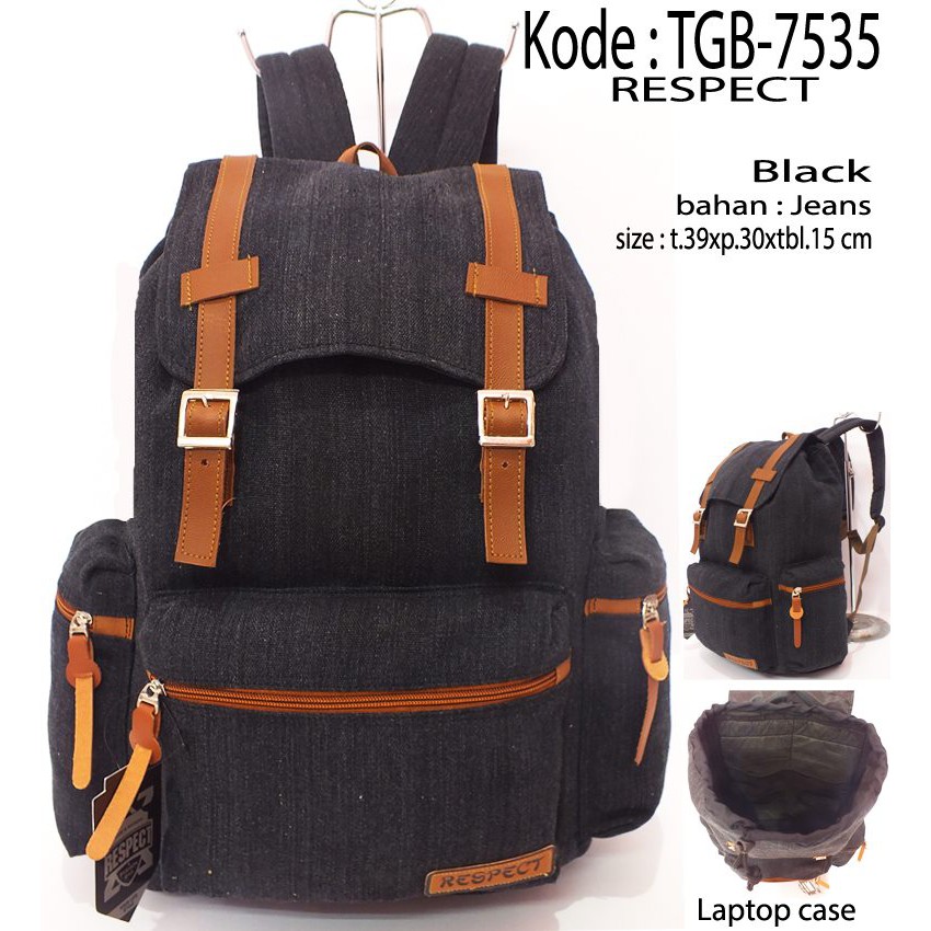 TAS RANSEL JEANS  WANITA 7535