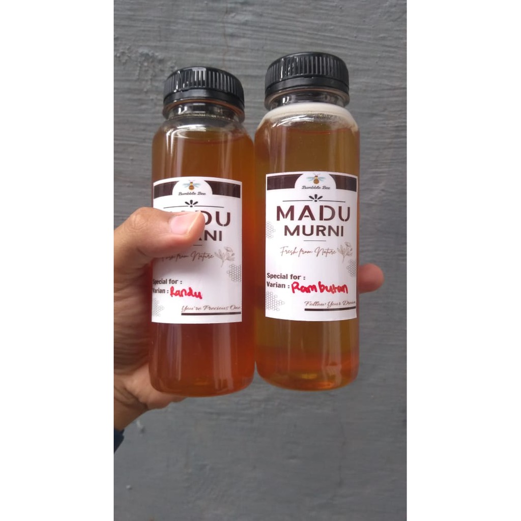 

Madu Murni Asli Nektar Randu/Kapuk, Rambutan, Hutan, Kelengkeng 350 gram (±250 ml)