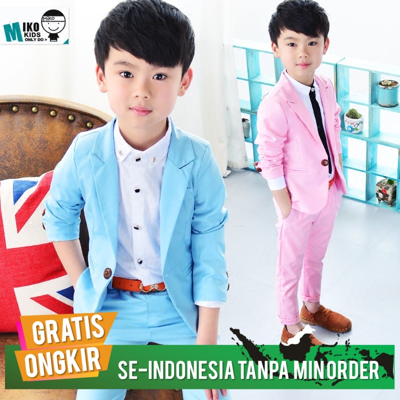 Jas Anak Laki Laki Import  Korean Casual Children's Wear, Boys' Suit, Spring and Stelan Jas Anak