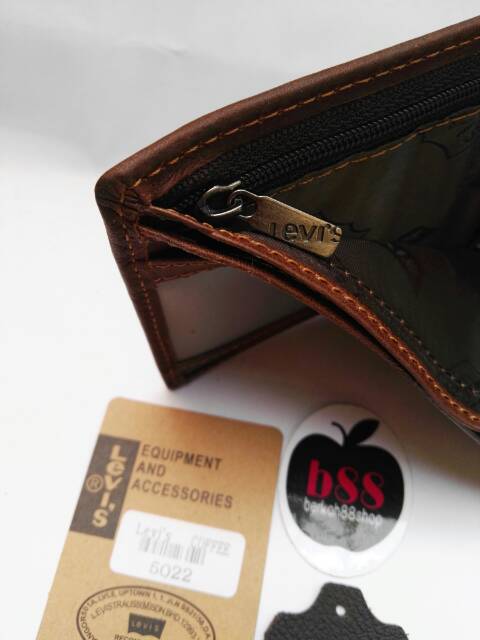 COD Dompet Kulit Pria Super Premium 3 Dimensi Levis 5022 New Dompet Import