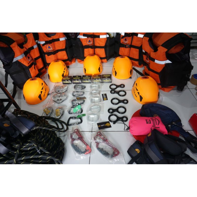 Paket rescue sar bpbd outbond outdoor caving climbing rafting refling life jacket flying fox safety