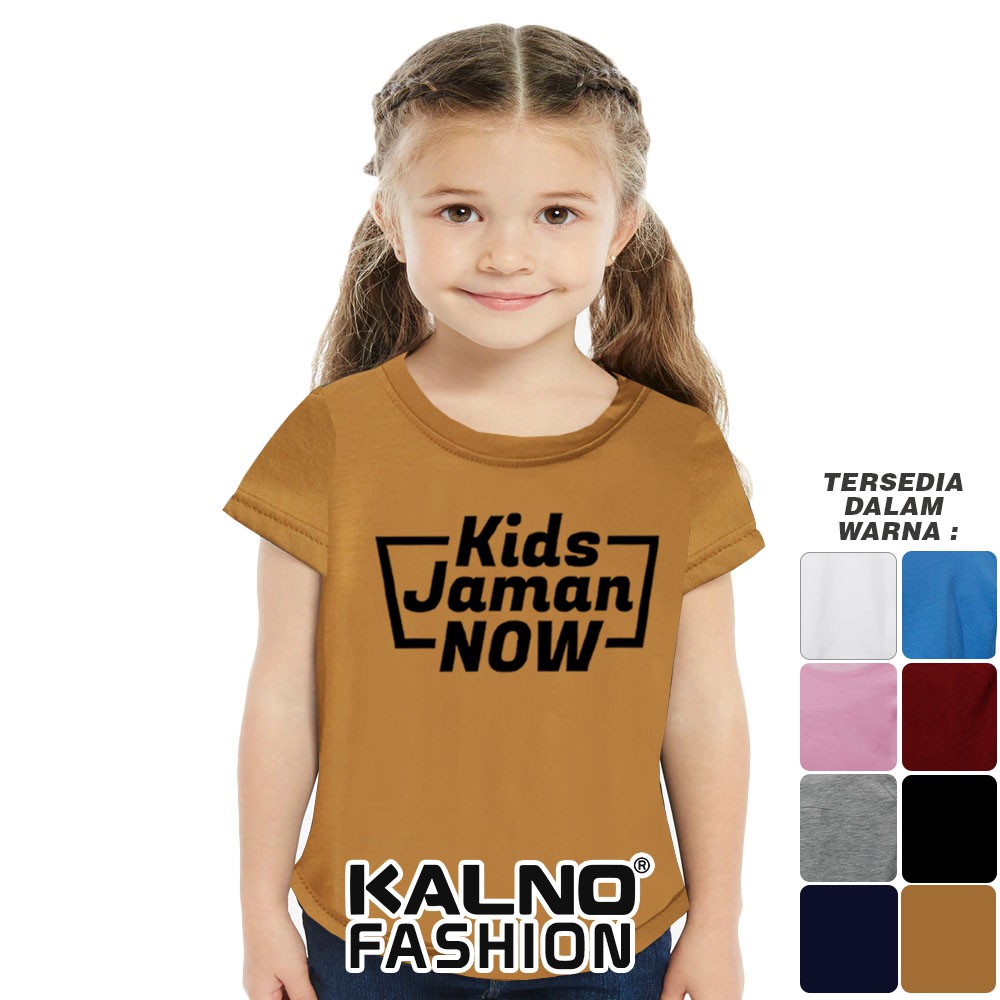 Baju Anak Print kids jaman now 310 - Anak Anak Umur 1 -  7 Tahun Ukuran S M L XL Bahan Katun polyest