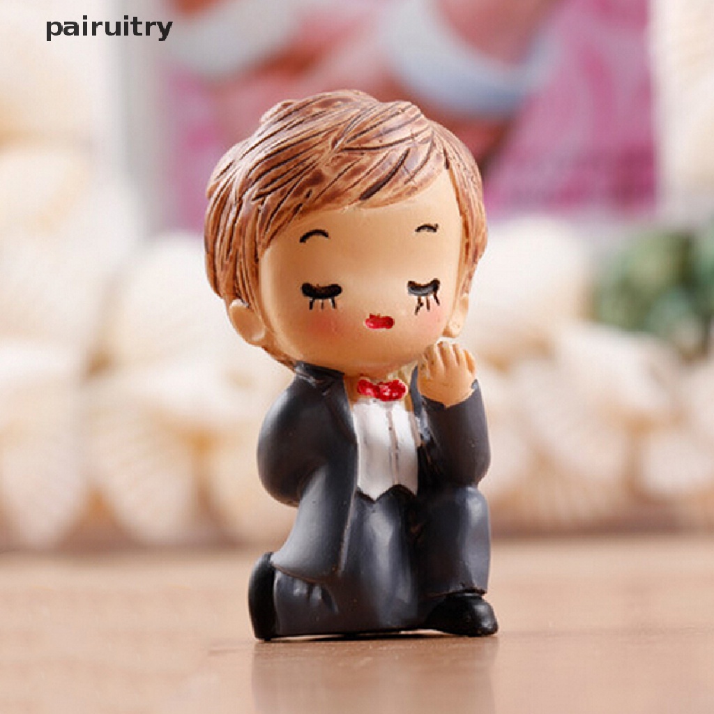 Prt 2 Pcs Miniatur Pasangan Kartun Untuk Dekorasi Taman Minifairy Gardenbonsaicraftprt