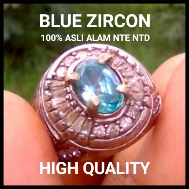 Yakut Biru Natural Blue Zircon Ceylon 100% Asli Alam No Treatment Kwalitas Super