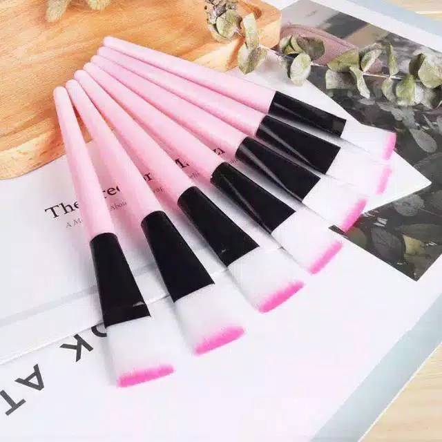 Kuas Masker Wajah Bulu Pink Kuas Masker Kuas Make Up Kuas Masker DIY