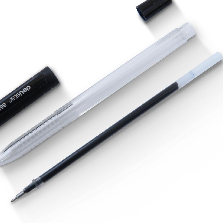 

^xb-8 Deli Gel Pen 0.5mm untuk penulisan ekstra halus 12pcs plus isi ulang 12pcs 33205 *