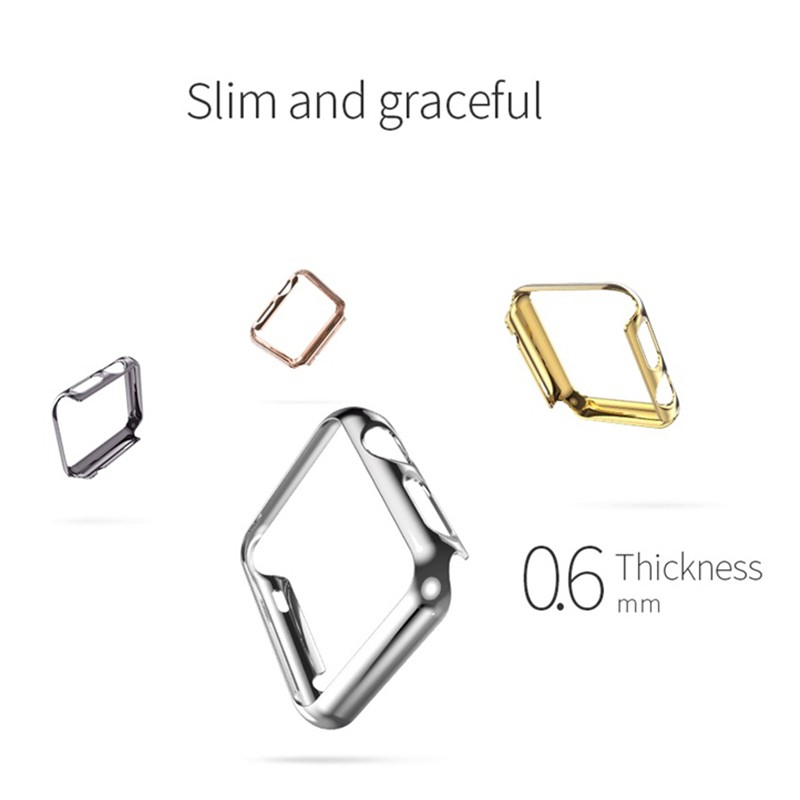 Apple Watch Series 1/2 38/42mm Ultra-thin Metal Plated Body Case For Apple