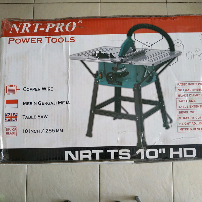 Mesin Gergaji Kayu Meja Tablesaw Table Circular Saw 10" inch NRT-PRO