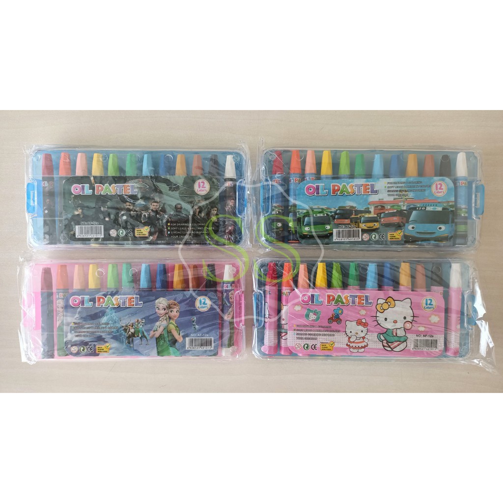 

Crayon Oil Pastel 12 Warna Motif Karakter