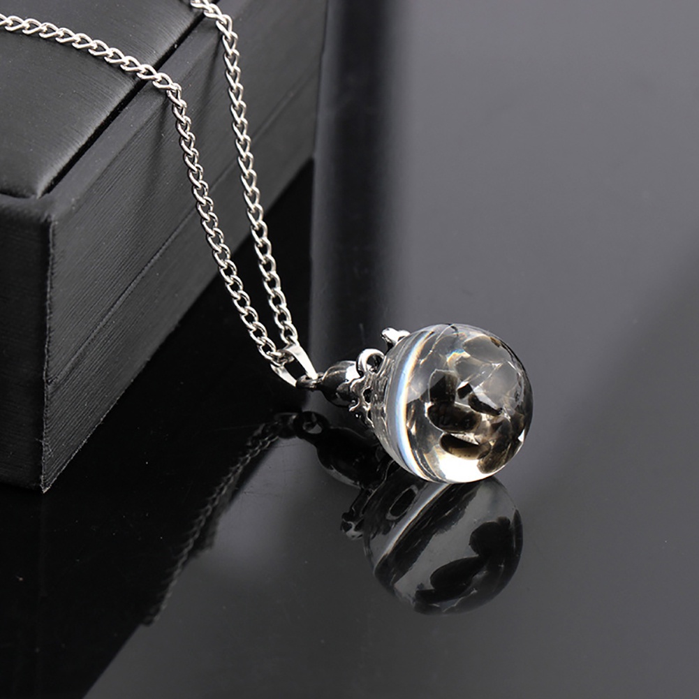 Hu Hu Hu Hu Hu Alat Bantu Pasang Kacamata♡ Kalung Rantai Dengan Liontin Bola Kaca Gurita Hias Batu Turquoise Imitasi Untuk Wanita