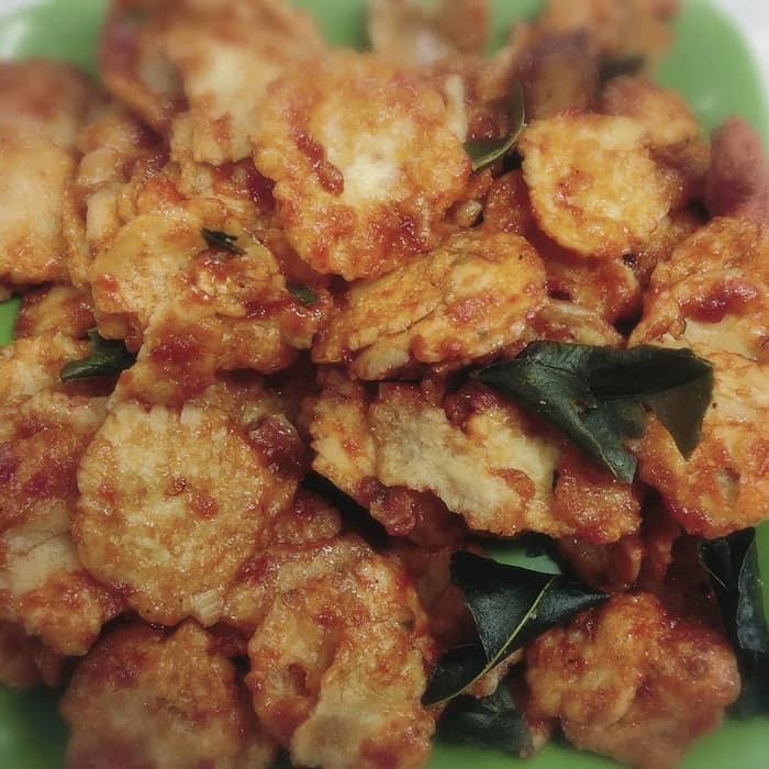 

250gram (1/4kg) Keripik Emping melinjo Thailand Pedas Manis Utuh - Emping Thailand