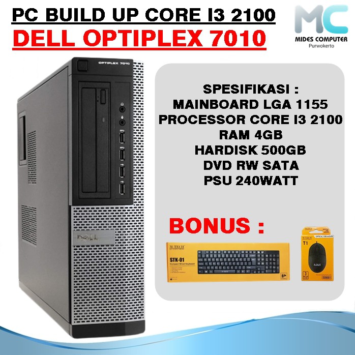 PC BUILD UP PC KOMPUTER CORE I3 Untuk Kerja Dell Optiplex 7010 990 790 3010