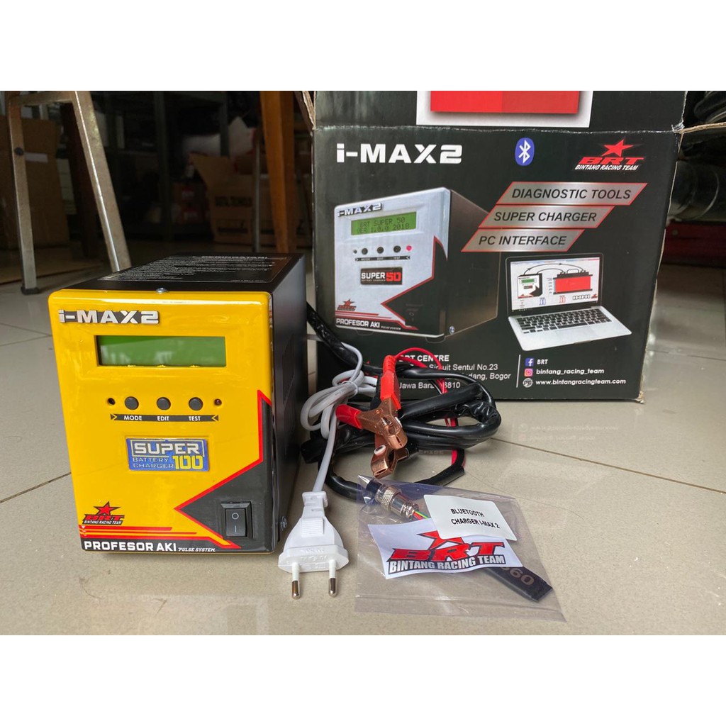 Jual Smart Charger Cas Aki Accu BRT I-Max 2 BRT 100 Ampere Ah Indonesia