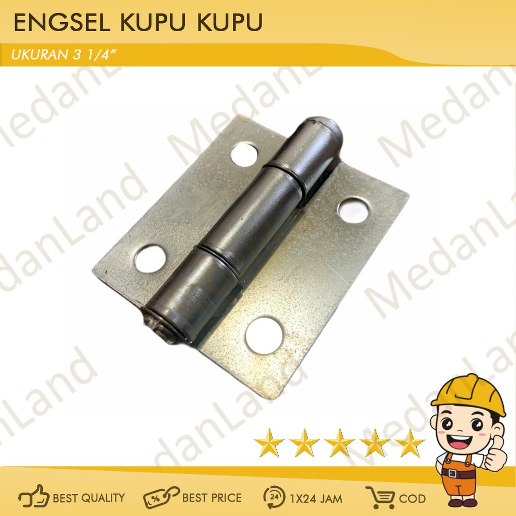 Engsel kupu kupu besi pintu besi kayu door hinge
