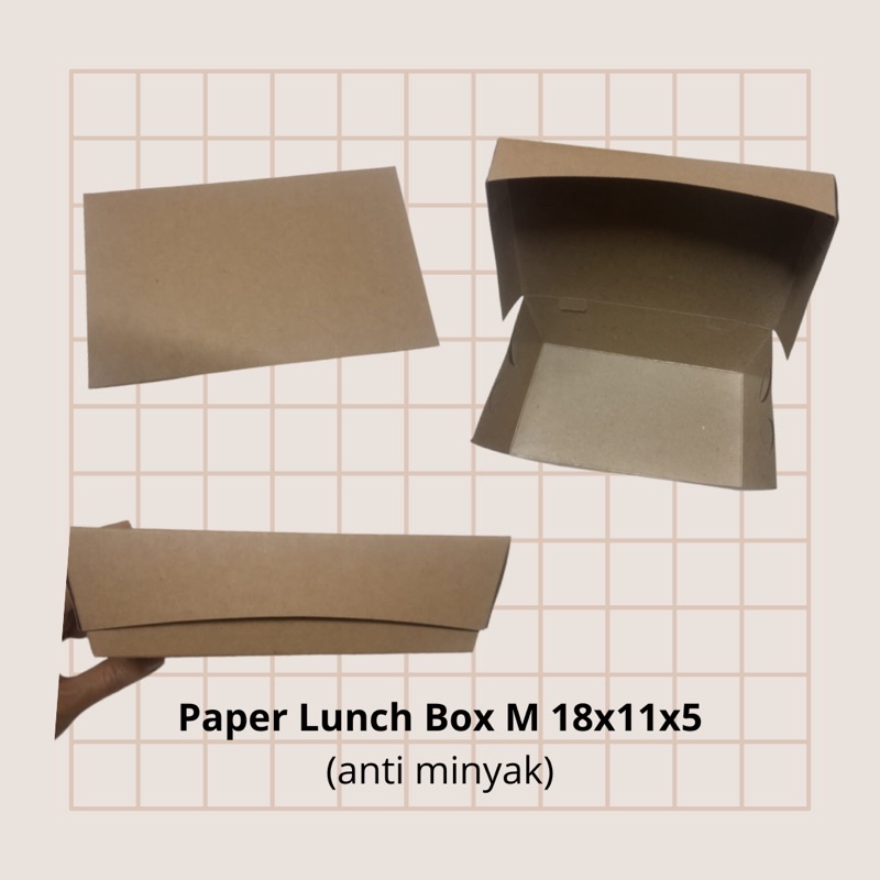 

paper lunch box size M okey laminasi