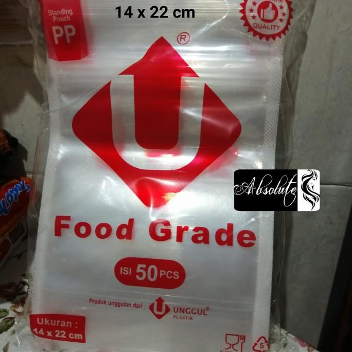 PLASTIK STANDING POUCH 14 X 22 CM PLASTIK BERDIRI BENING 14 X 22 CM