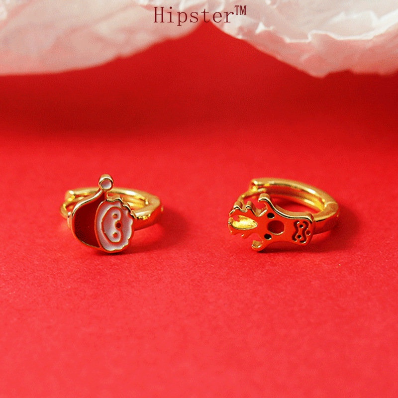 Anting Tusuk Sterling Silver 925 Model Rusa Natal Untuk Wanita