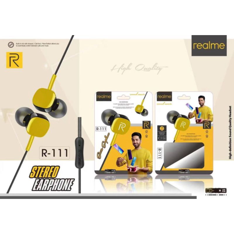 HF handset handfree Realme   R 111