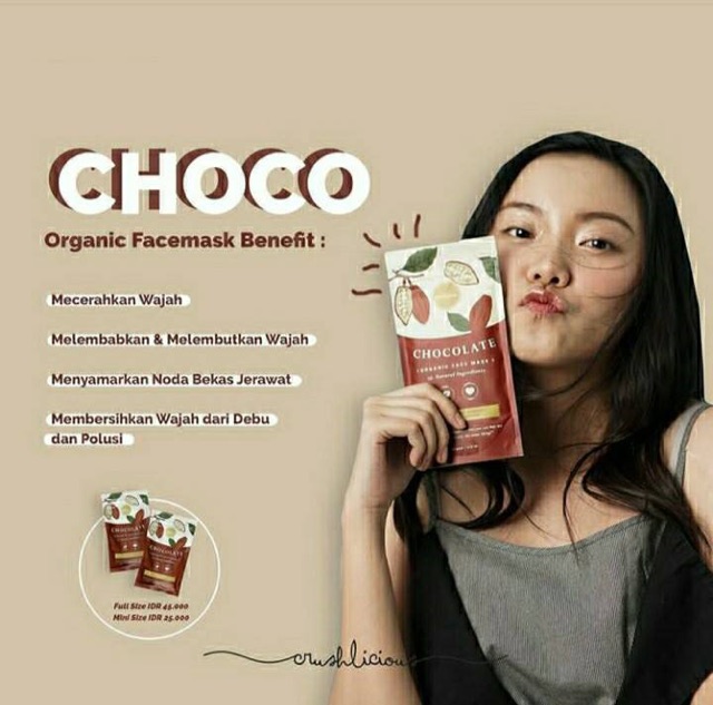 Paket Masker Organik crushlicious fullsize dan Sabun Goldenviera