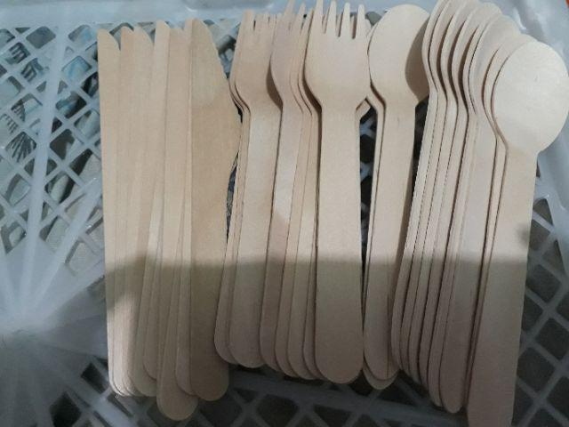 Garudabali Unbleached Tissue Napkin Paper Towel Tisu Coklat Sendok Garpu Pisau Kayu Ramah Lingkungan