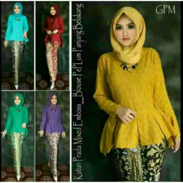BATIK PEPLUM SET/ BATIK KUTUBARU PEPLUM