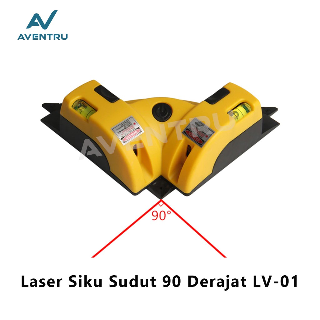 Waterpass/Water pass Laser Siku Sudut Leveling 90 Derajat Laser Merah