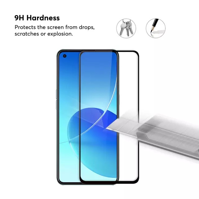 Tempered Glass Full Realme 9 9 Pro 9 Pro Plus Full Lem Glue Screenguard Antigores Kaca Temperglass