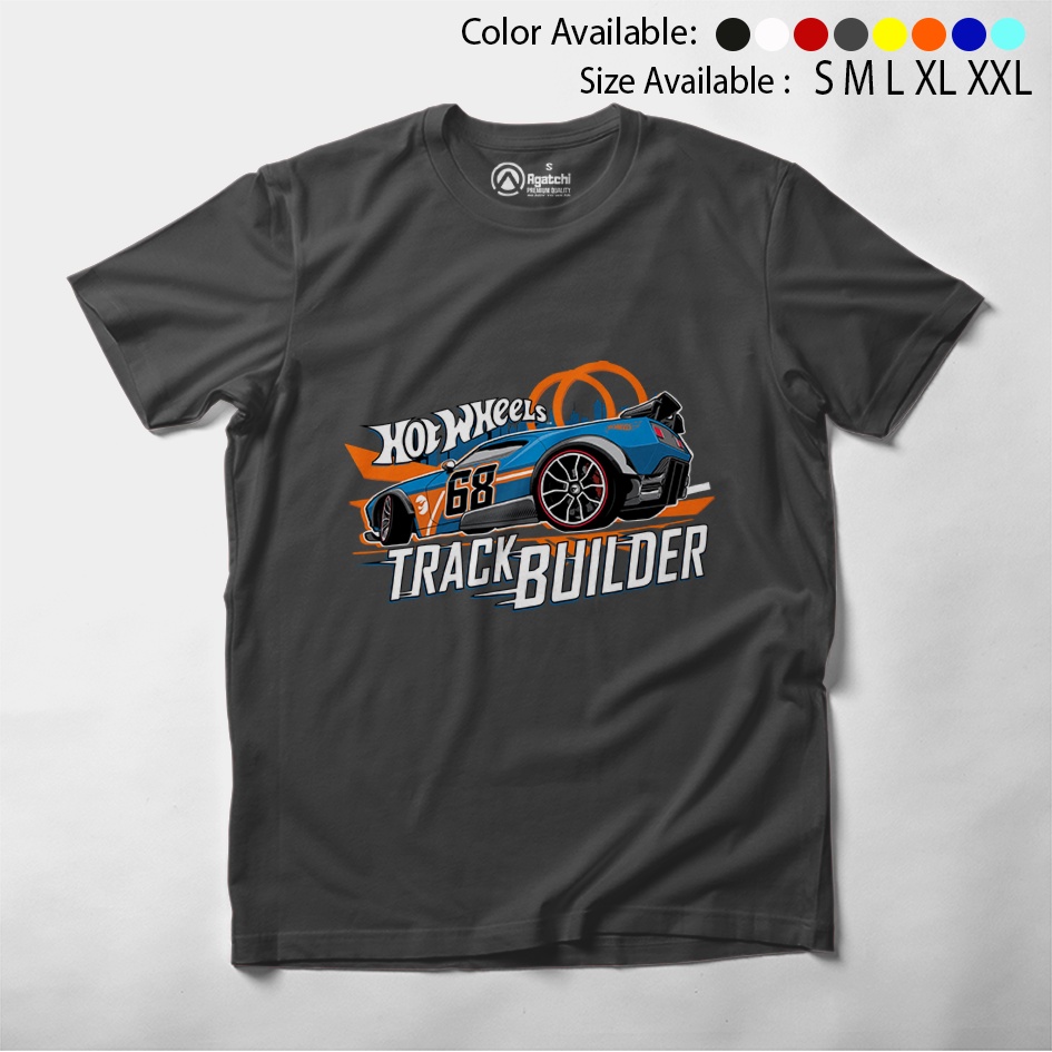 Kaos Atasan Anak Laki Laki Hotwheels Track Builder