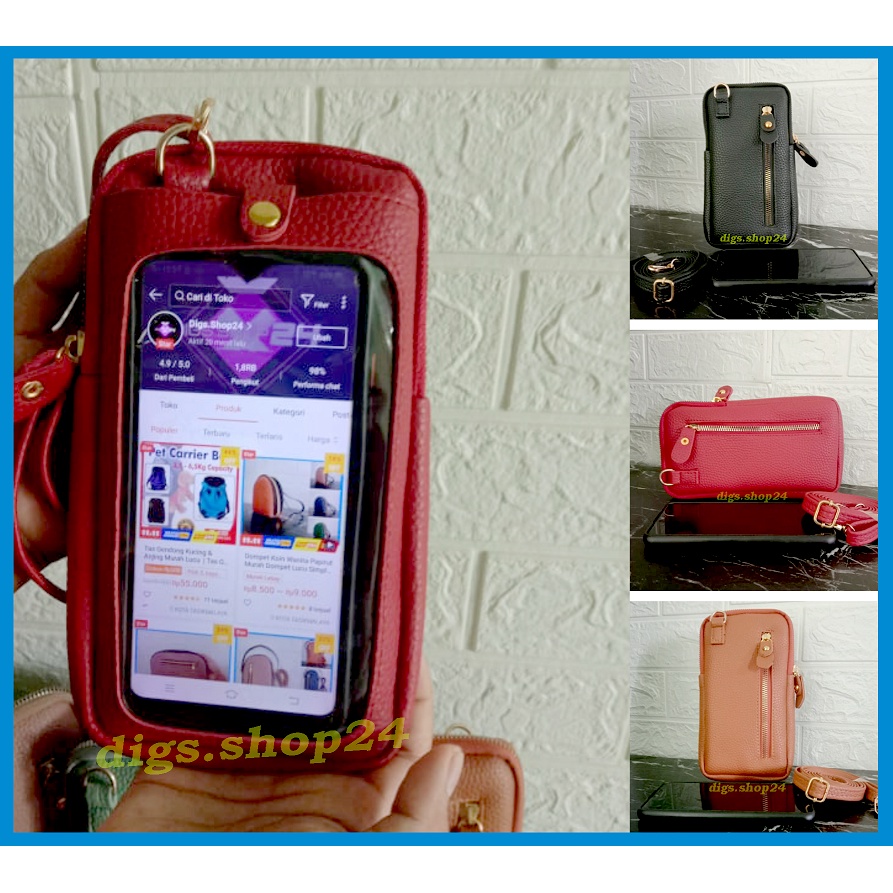 Tas HP Papirut Wanita Aurora Terbaru 2022 Kulit Jeruk Tas Selempang HP Wanita Kekinian
