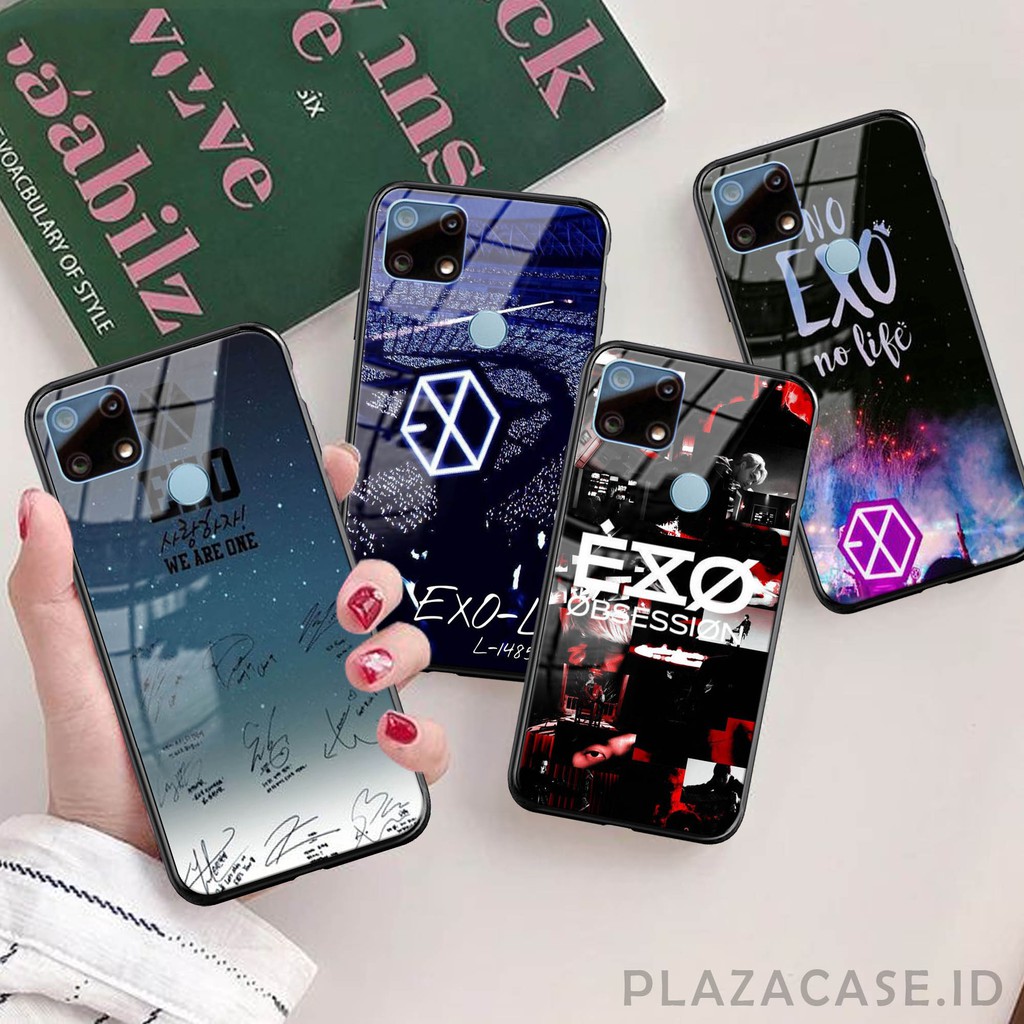 [K28] SoftCase Glass Band For Oppo Vivo Xiaomi Samsung Iphone Realme a12 a31 a5s a52 a91 a92 a3s a37