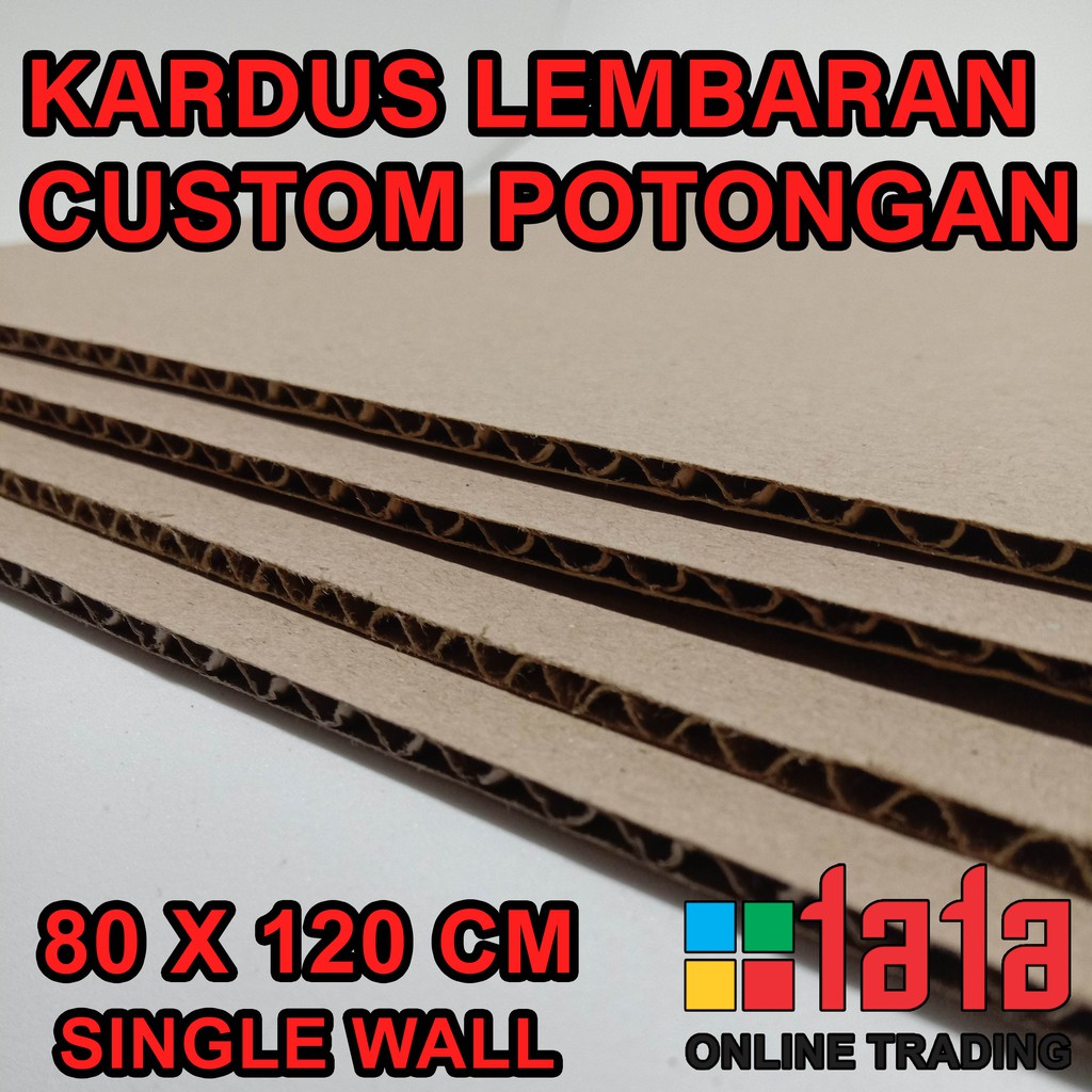 

Kardus atau Karton Lembaran Potongan Corrugated Sheet Single Wall Ukuran 80x120cm