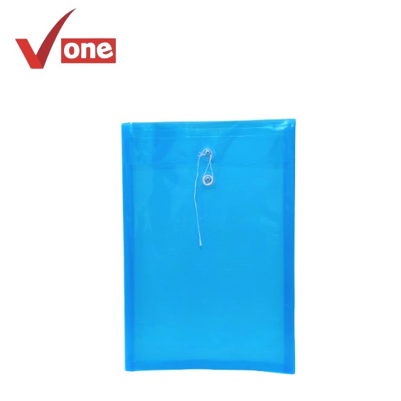 V One Map Plastik Tali Folio - Ecer