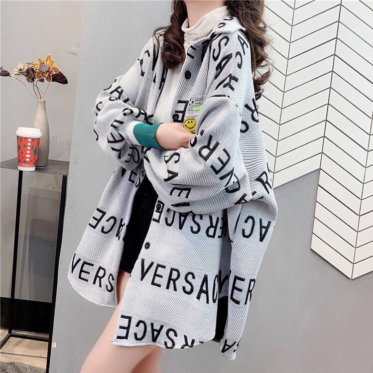 【impor】 Kemeja wanita versace musim semi 2021 atasan wanita outer