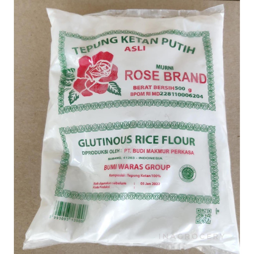 

ROSE BRAND TEPUNG KETAN 500gr