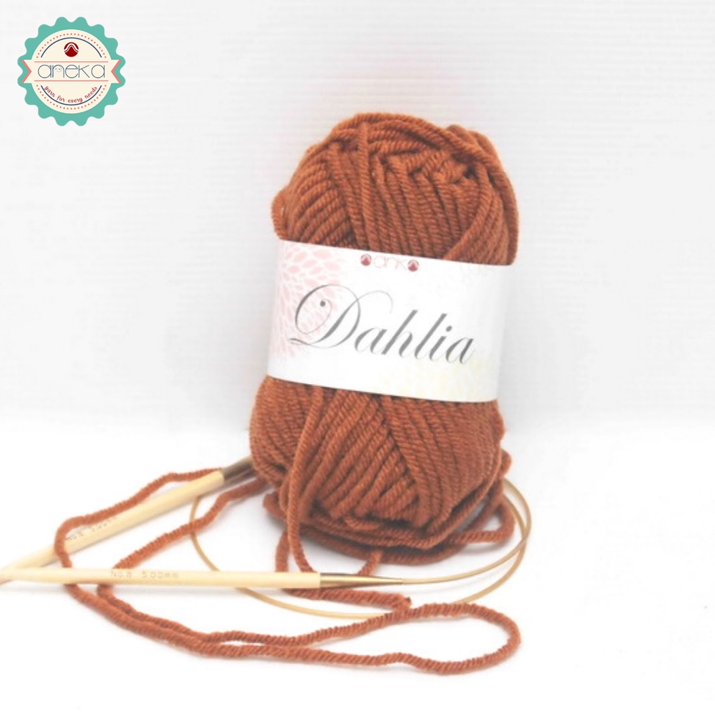 Benang Rajut Karpet Dahlia / Carpet Yarn - 1939 ( Coklat Sienna )