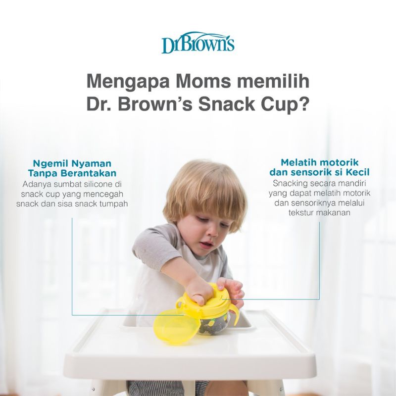 Dr Brown's Snack Cup - Dr Brown Tempat Penyimpan Camilan Snack Bayi - Dr Browns Wadah Snack Camilan Makanan Bayi