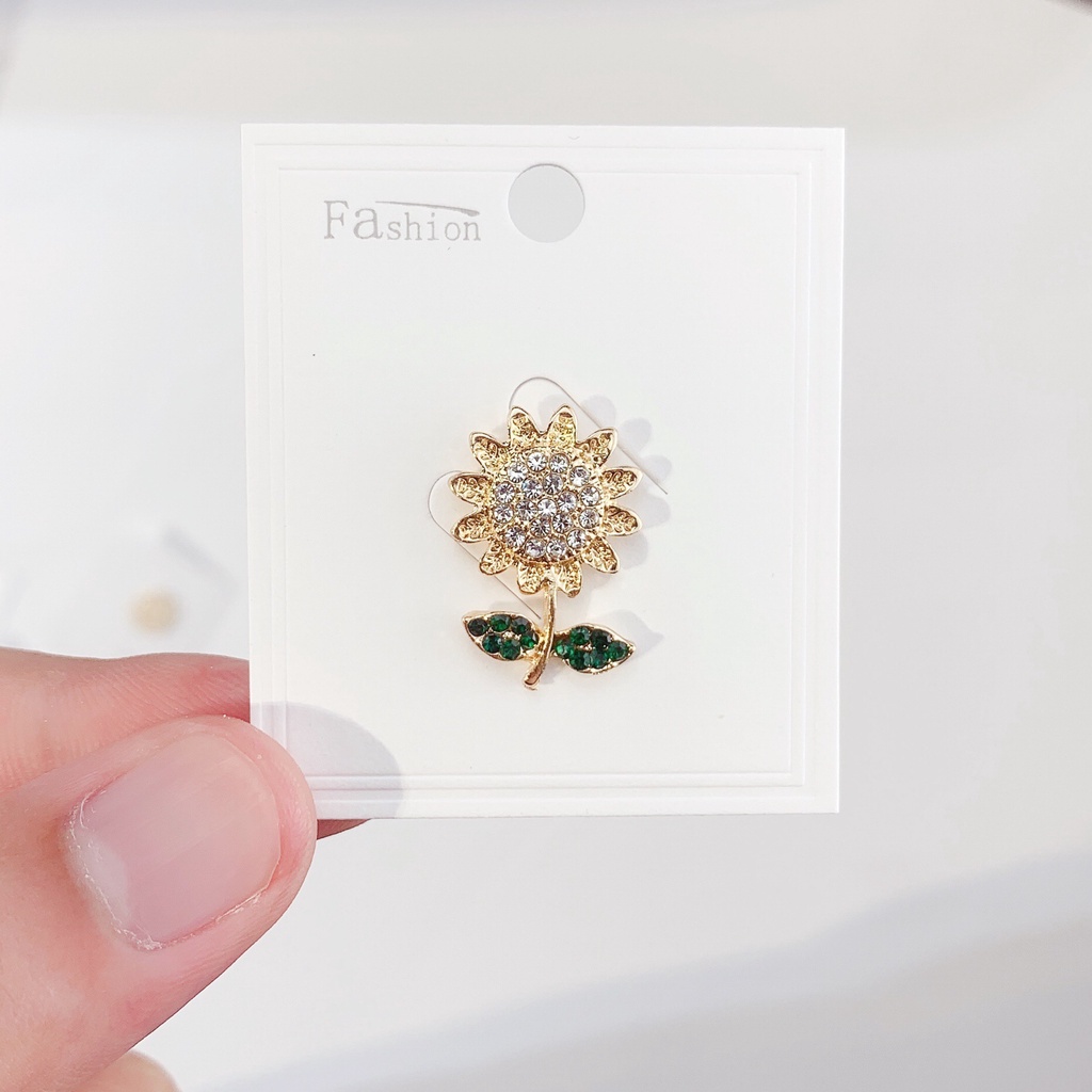 Baru Berlian Imitasi Opal Ikatan Simpul High-end Kecil Bros Lucu Berlian Imitasi Halus Bunga Matahari Lebah Mutiara Kecil Bros Pin (7 gaya dapat dipilih)-4#
