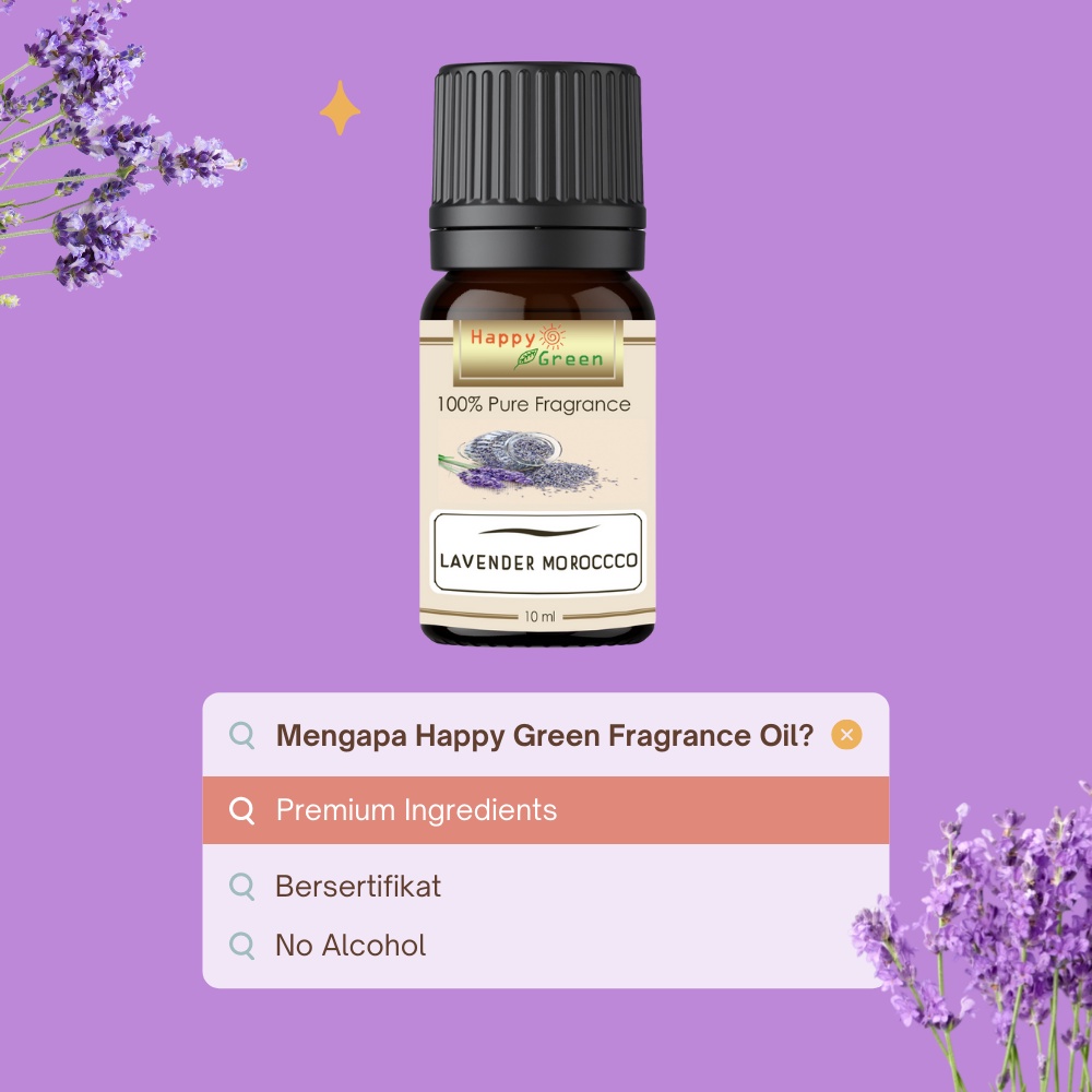 Happy Green Lavender Moroccan Fragrance Oil  - Parfum Aroma Lavender