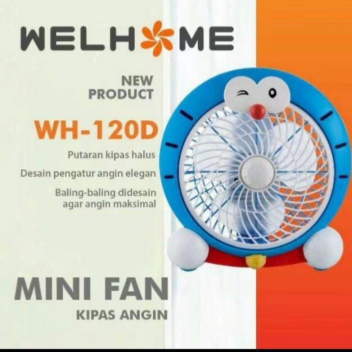 *COD* Kipas Angin Karakter Wellhome 10inch - Kipas Angin Karakter Lucu