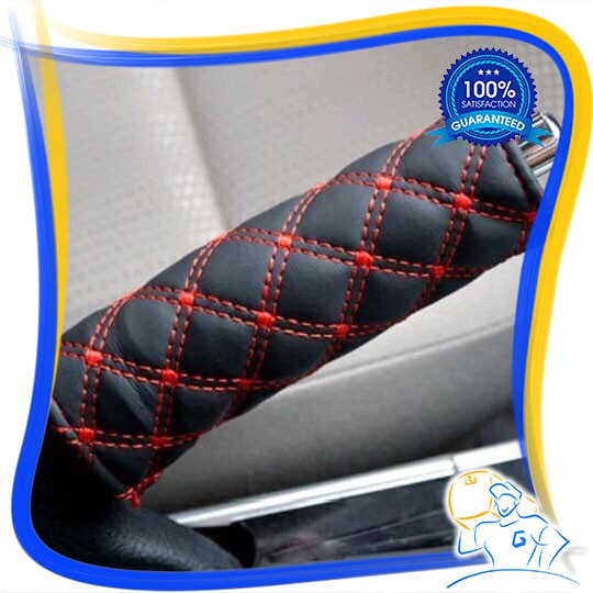 SARUNG COVER KULIT REM TANGAN GIGI PERSNELING INTERIOR MOBIL 2 IN 2