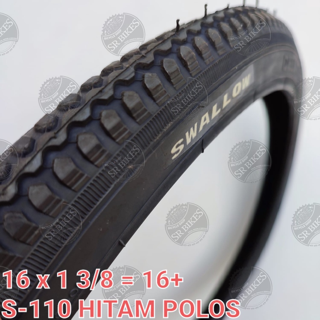 Ban Luar 16 x 1 3/8  = 16 plus = 37-349 Sepeda Lipat Minion. SWALLOW DELI TIRE