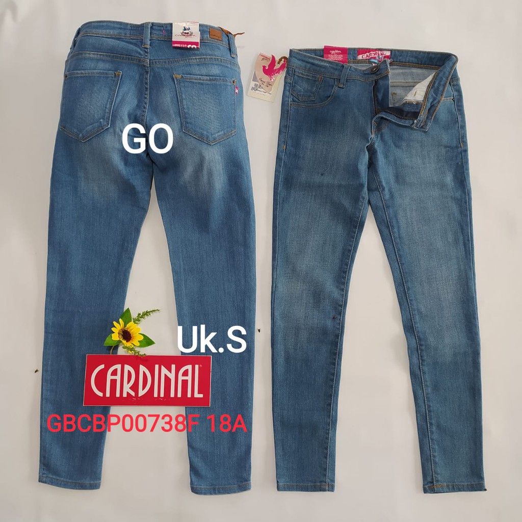 bb S CELANA JEANS CARDINAL Pensil Casual Stretch Skinny Slimfit Super Skinny Celana Panjang Ladys